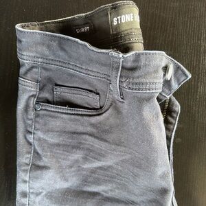 Stone Falcon slim fit men's jeans in Dark Blue denim 32x30 size best offer